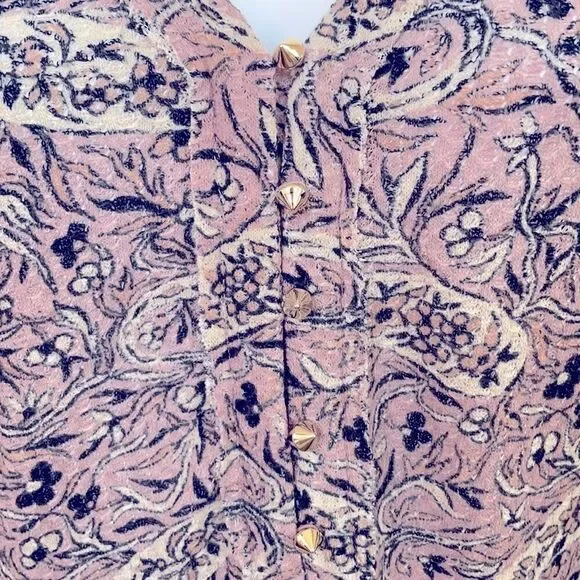 WILLIAM RAST Purple Long Sleeve Knit Top Size M - Picture 4 of 9